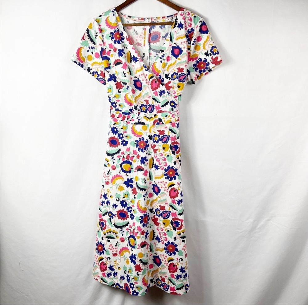 BODEN Olive Wrap Dress Tropical Retreat in Size 10R. Purchased NWT & reposhing